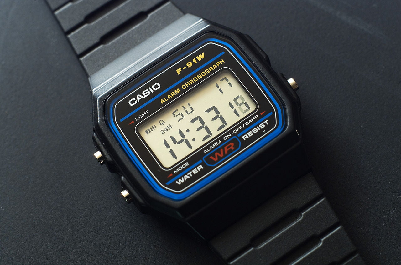 Vuelve a lo clásico con el reloj digital vintage Casio F-91W